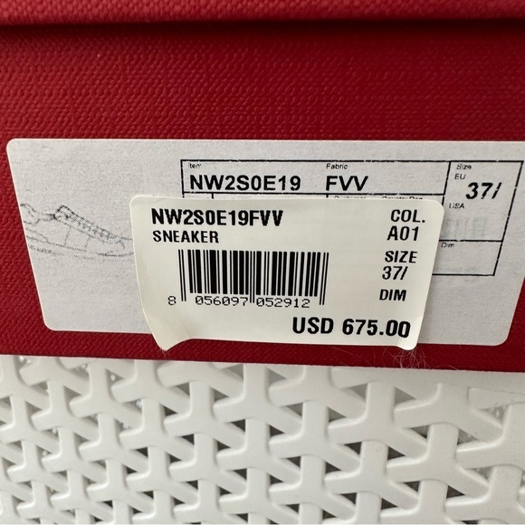 EUC Valentino Garavani Glitter Rockstud Lace Up Sneakers BLACK 37.5 FLY CREW - Picture 8 of 13